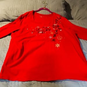 Catherines Holiday Long Sleeve Top